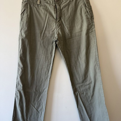 Glo men's cotton chino pants XL, khaki olive