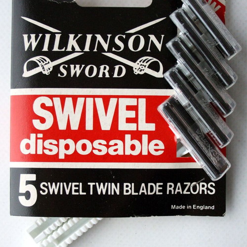 Wilkinson Swivel ξυραφάκια διπλής λεπίδας μιας χρήσης, vintage 80s, σφραγισμένα