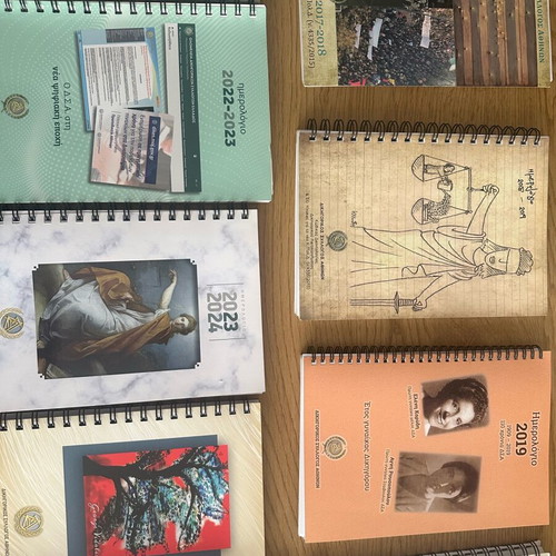 Lawyer Association of Athens Calendars 2016-2025 new, bonus 2020 and University of Piraeus 2022