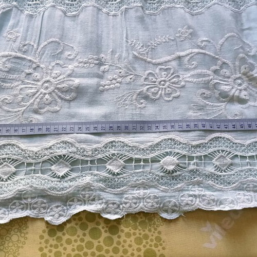 Beige lace blouse for women, used, one size