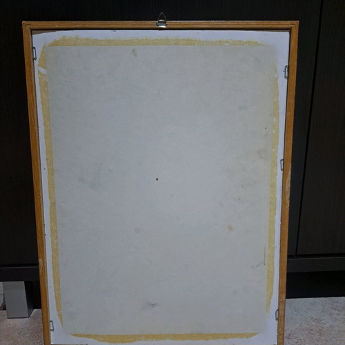 Wooden wall frame used with glass 42x32cm