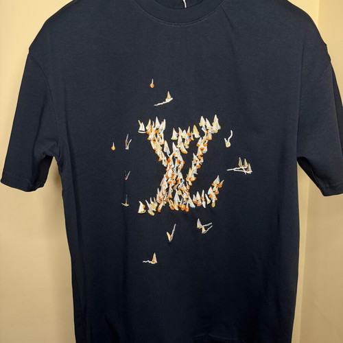 Louis Vuitton T-shirt new, high-quality cotton, sailboat design