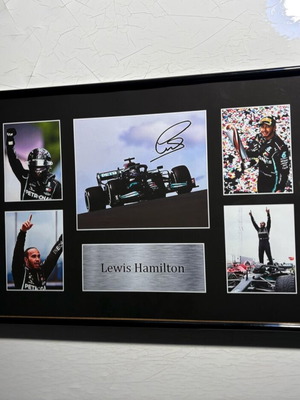 Αφίσα Memorabilia Lewis Hamilton A3 καινούργια με υπογραφή