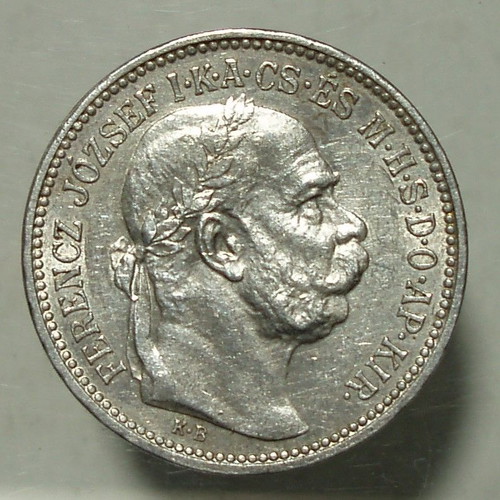 1 Corona 1915 coin with Francis Joseph I used