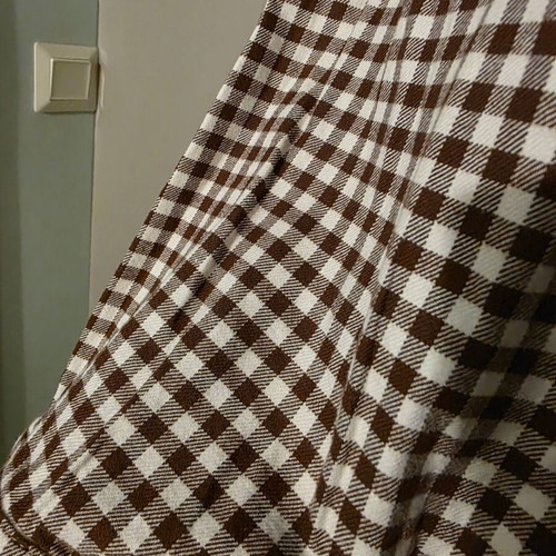 Karavan Checked Crop Shirt Like New With Embroidery