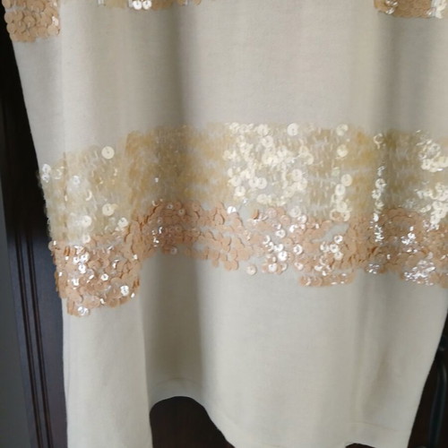 Leonard’s knitted women’s sweater used, off-white, size M