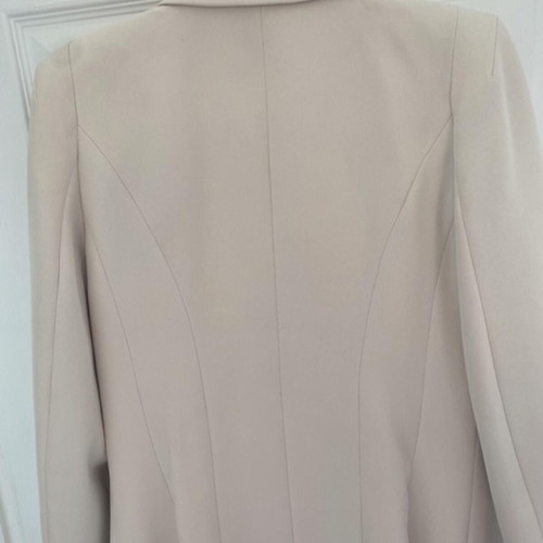 River Island Beige Double-Breasted Blazer New, Size 36/S