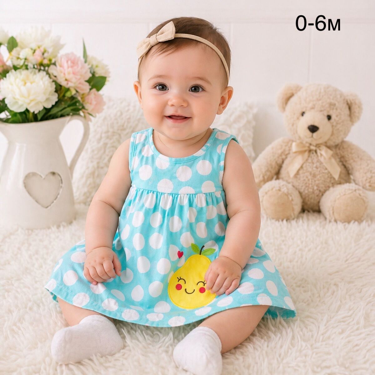 Baby dresses new for girls 0-6 months,… - € 5,00 - Vendora.cy