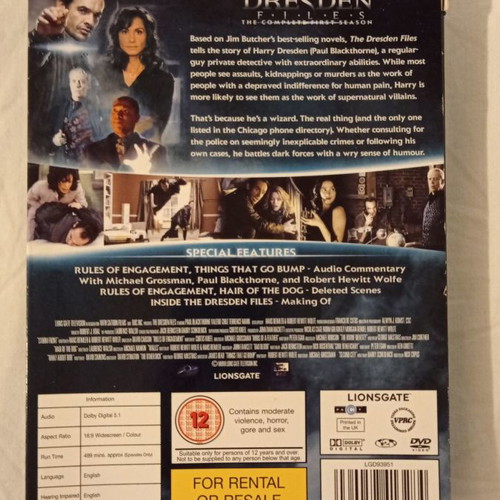 The Dresden Files DVD употребяван, пълен първи сезон с субтитри