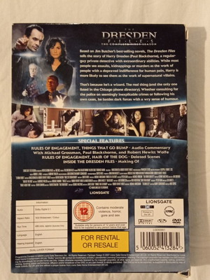 The Dresden Files DVD употребяван, пълен първи сезон с субтитри