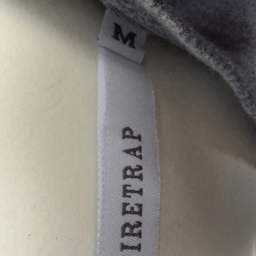 Firetrap grey off shoulder blouse with balloon sleeves size M like new