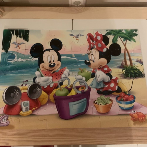 Παζλ Mickey Mini 24 κομμάτια σαν καινούργιο, μέγεθος maxi 60x40 cm