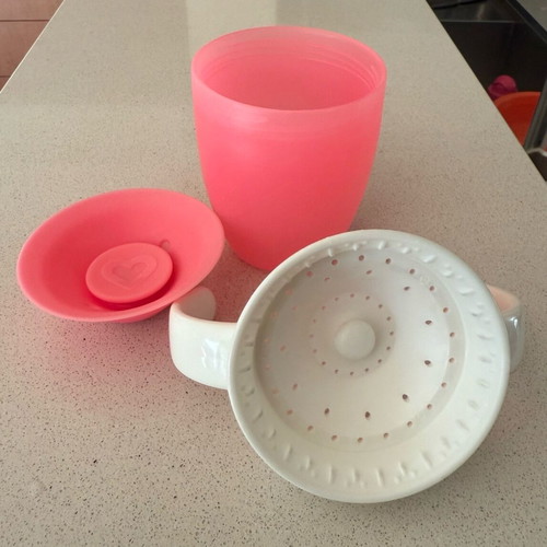 Munchkin Miracle 360° toddler cups used, pack of 2, blue and pink