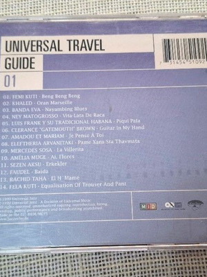Universal Travel Guide 01 CD, ηλεκτρονική μουσική