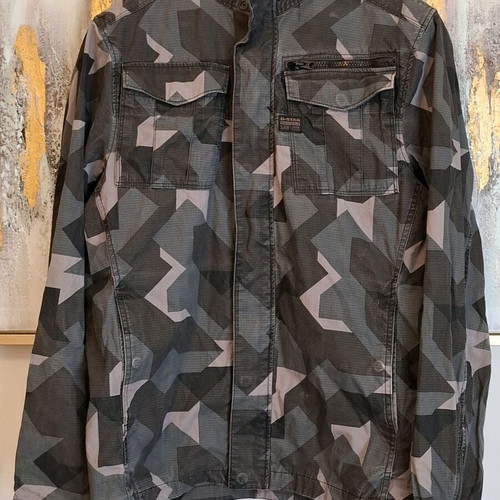 G-Star RAW Rovic Zip Overshirt L/S jacket camo grey like new, size L