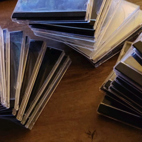 Empty CD cases used, pack of 30