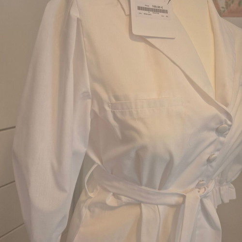 Chaton dress new, cotton, white, fits XS and S