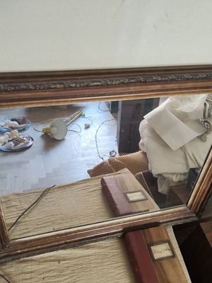 Mirror used, very old, 65x52 cm