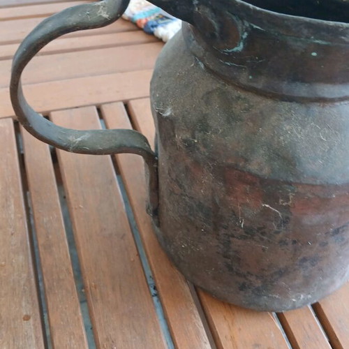 Copper fireplace vessel used, vintage
