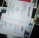 Mexico 86 stickers used, pack of 35 pieces