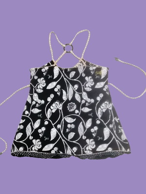 Love Lolita Summer Black and White Top Medium Used