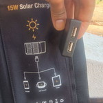 Invictus Solar Panel Charger like new, portable camping power