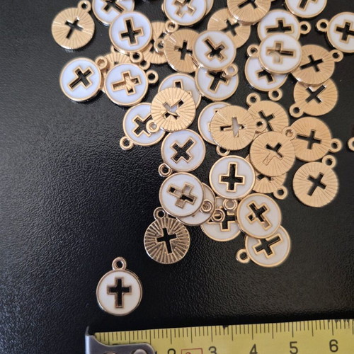 Metal elements for martirika new, 100 crosses included