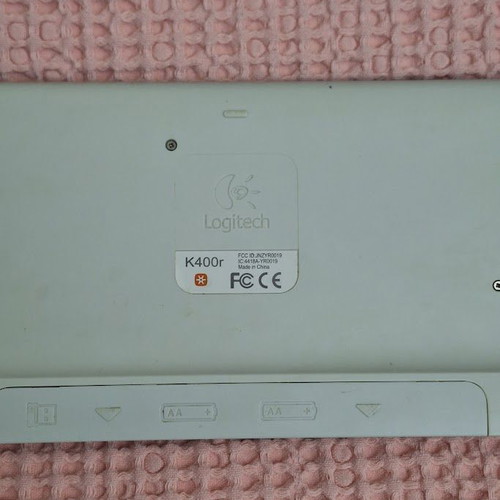 Logitech K400r wireless keyboard with touchpad used