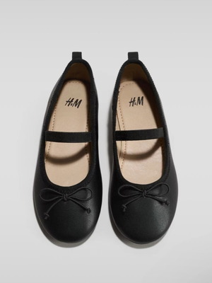 H&M black ballerinas size 26, new