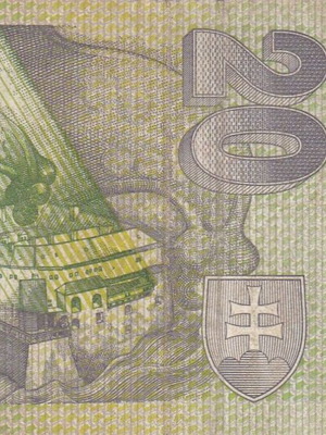 Slovakia banknote used