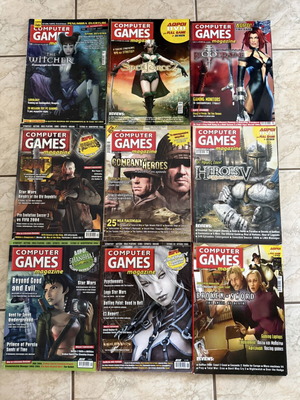 Computer Games Magazine used, set of 14 issues with 2 games