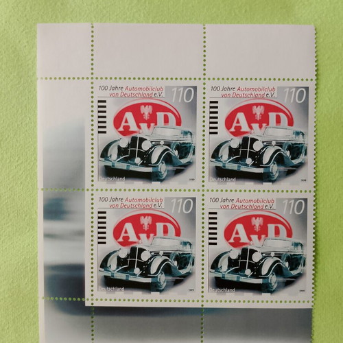 German stamps 1999 first day cover Bonn, unsealed block
