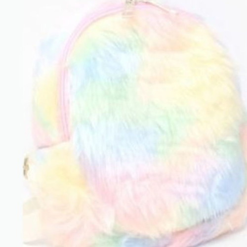 Ty Beanie Boos backpack like new, pink leopard plush