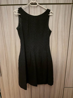 Brocade sleeveless dress used, black, Innocent size S