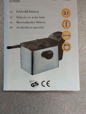 Φριτέζα bifinet KH2200 ανοξείδωτη 3l καινούργια