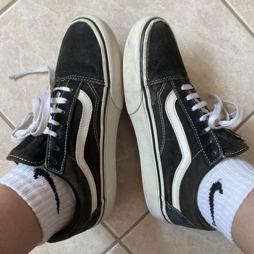 Vans Old Skool Black/White sneakers used, size 38