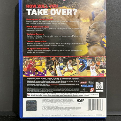 NBA 2K10 PS2 game used