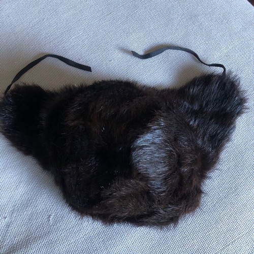 Women's brown Russian fur hat new size 56-58
