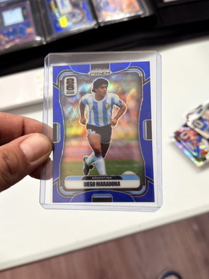 Diego Maradona Blue Prizm Panini Card 37/55 New