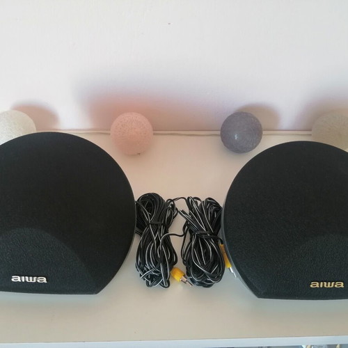 Aiwa SX-R275YST surround speakers pair, new old stock