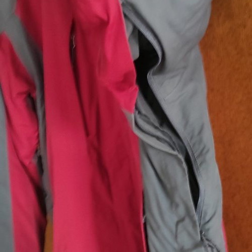 North Face winter jacket used, size L, red-gray