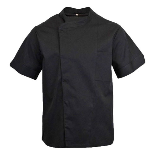 Chef Jacket Men Short Sleeve Black XL MARK985 New