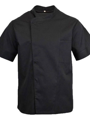 Chef Jacket Men Short Sleeve Black XL MARK985 New