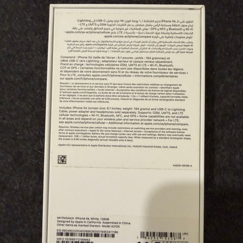 iPhone XR White box new, genuine Apple with papers