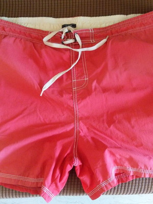 Russell Athletic men's swim shorts XL, red