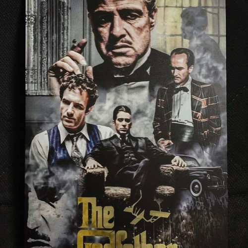 The Godfather metal poster like new, collectible decoration