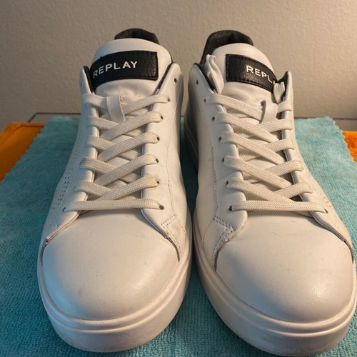 Replay Polaris Perf Polys Studio sneakers size 43, like new, white-black