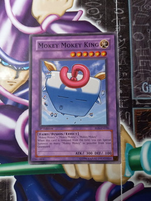 Mokey Mokey King Yu-Gi-Oh! card near mint condition