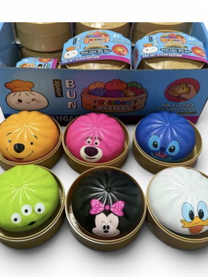 Taba World Mystery Bao Bun Squishy new, colorful, 8 cm