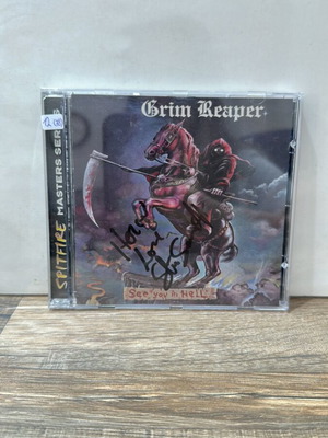 Grim Reaper See You in Hell CD signed, like new, metal